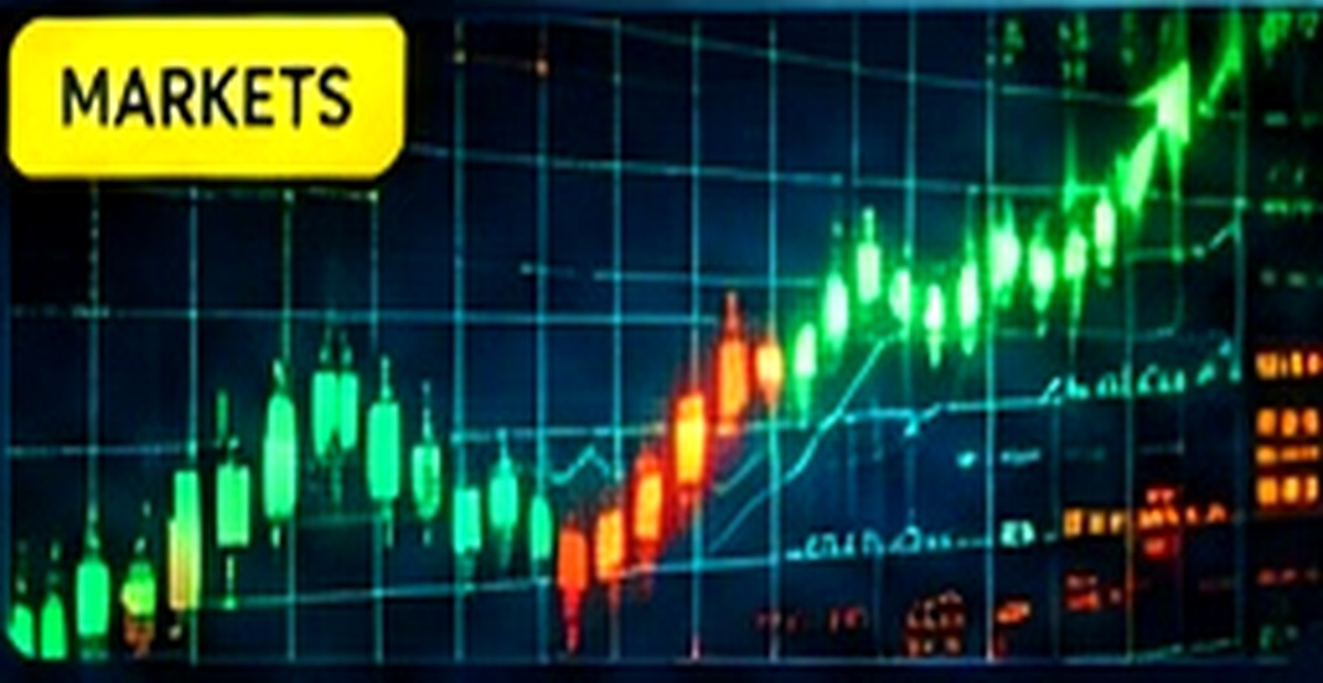 Stock market chart